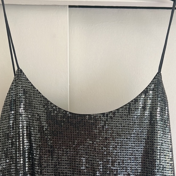 Zara grey sequin dress. Tag still on! - Picture 2 of 3